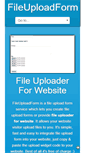 Mobile Screenshot of fileuploadform.com